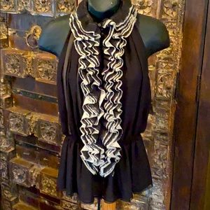 Robert Rodrigues Neiman Marcus Holiday Ruffled Top